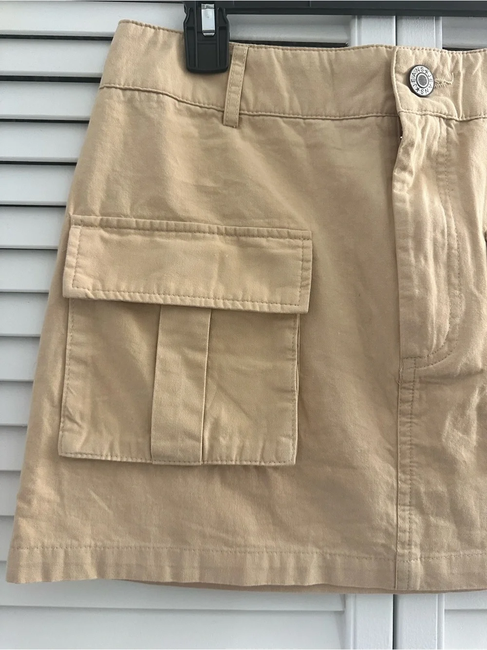 SHEIN Tan Cargo Pocket Mini Skirt